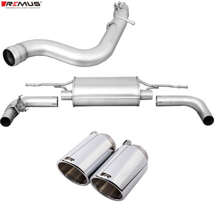 レムス マフラー [TTクーペ/ロードスター FVCHHF 2.0TFSI クワトロ用 S-Lineも装着可能] REMUS マフラー 正規品 0026 70SR テールセット