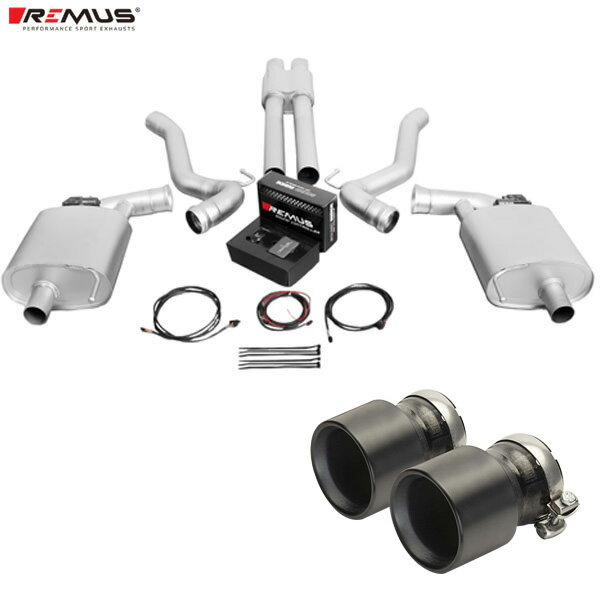 レムス マフラー [マスタングGT Coupe/Cabrio V8 5.0L 310kW] REMUS マフラー 正規品 0028 70TIB テールセット