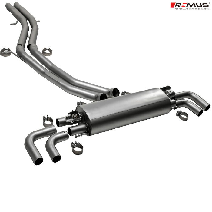 レムス マフラー [カイエン 536 Eハイブリッドクーペ E3PF] REMUS マフラー 正規品 680023 1300 + 680023 1000 + 680023 1500 + 680023 9999