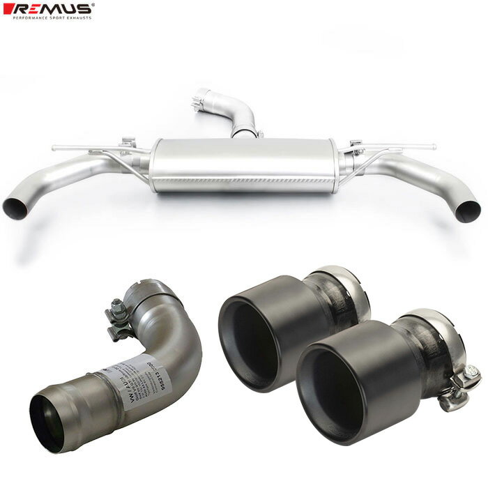 レムス マフラー [ゴルフ7.5 AUDLB GTI パフォーマンス] REMUS マフラー 正規品 0028 70TIB テールセット