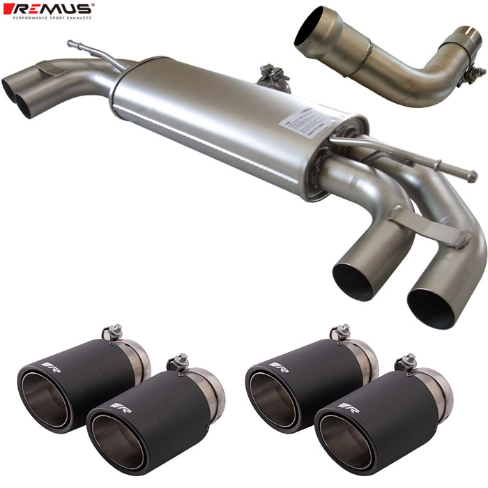 レムス マフラー [ゴルフ7 1.4TSI AUCPT M/C前専用] REMUS マフラー 正規品 0046 83CTSR テールセット