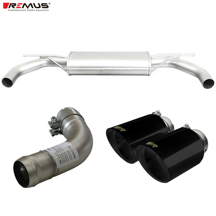 レムス マフラー [ゴルフ7 GTIパフォーマンス AUCHH M/C前専用] REMUS マフラー 正規品 0026 70SGBR テールセット