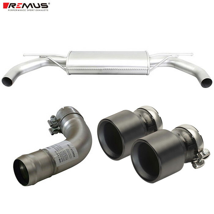 レムス マフラー [ゴルフ7.5 GTI AUCHH] REMUS マフラー 正規品 0028 70TIB テールセット