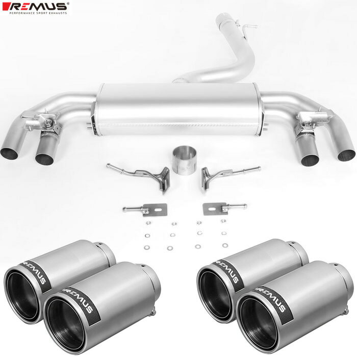 レムス マフラー [ゴルフ7.5 R AUDJHF/AUCJXF] REMUS マフラー 正規品 0046 98CR テールセット