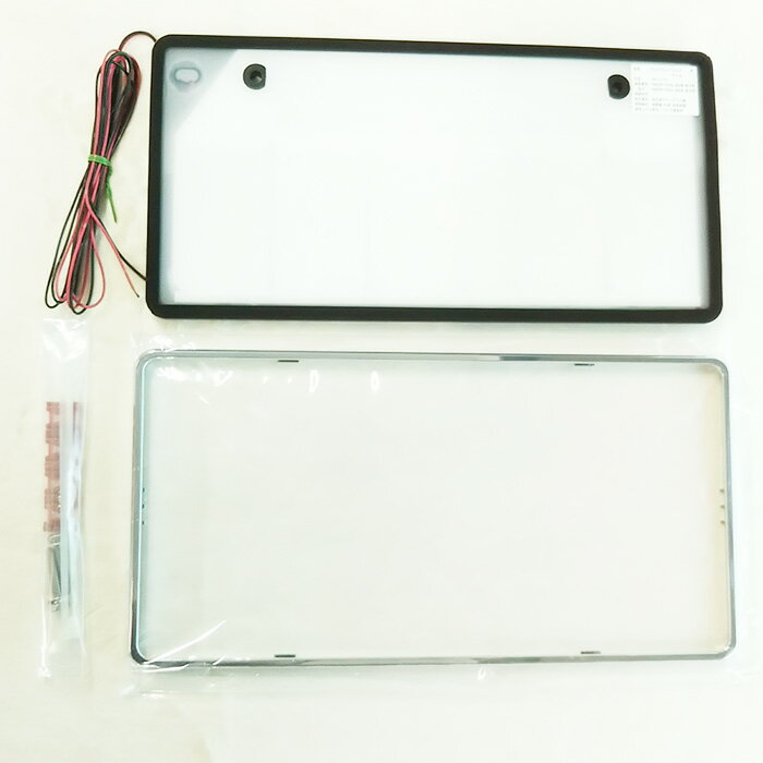 RG LED 字光式ナンバープレートベース メッキ枠付き [乗用車用] レーシングギア ライトパーツ 品番：RGH-P801