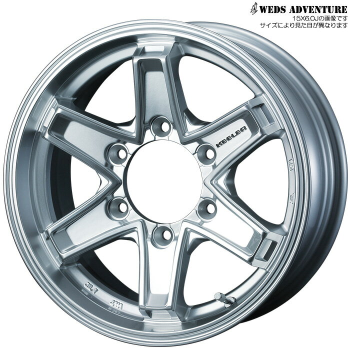 15インチ アルミホイール キーラータクティクス [デリカスペースギア PD4W PD6W PD8W PE8W PF6W PF8W 純正215/65R15装着車用 4WD車] 4本 1台分 15×6.0J+33 6H 139.7 φ110.5