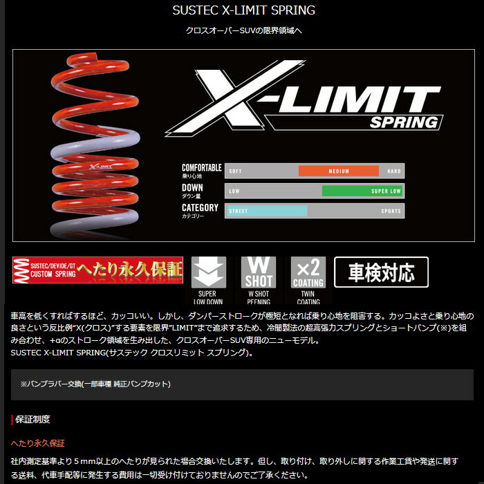 ���ʥ� X-LIMIT �����󥵥� [RAV4 MXAA54] tanabe ��������ߥå� ���ץ�� ��������̵�� ����̵��(���졦Υ�����)