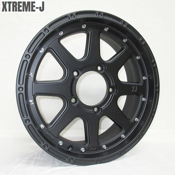 XTREME-J フラットブラック + ジオランダーM/T G003 4本セット 16X5.5J+20 + 6.50R16 LT [ジムニー JB64W/JB23W/JA系 JA11V.JA71V等] 組込発送致します