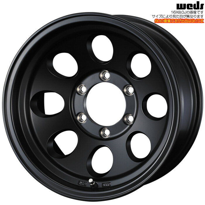 WEDS JIMLINE TYPE2 マットブラック 4本 [16×8.0J+0 5H 114.3 φ79.5] ウェッズ ジムライン タイプ2 41442