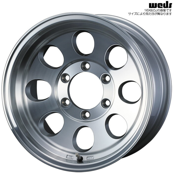 WEDS JIMLINE TYPE2 ポリッシュ 4本 [16×6.5J+25 6H 139.7 φ110.2] ウェッズ ジムライン タイプ2 41435
