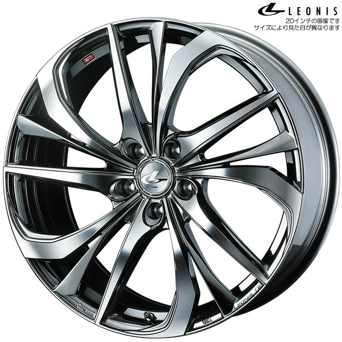 WEDS レオニス TE BMCMC 4本 [17X6.5J+53 5H 114.3 φ73] ウェッズ ホイール LEONIS TE ブラックメタルコート/ミラーカット 38760