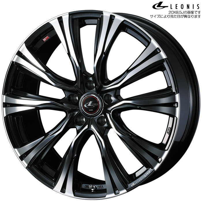 WEDS レオニス VR PBMC 4本 [16X6.5J+42 5H 100 φ65] ウェッズ ホイール LEONIS VR パールブラック/ミラーカット 41233