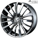 WEDS レオニス VT BMCMC 4本 19X8.0J 35 5H 114.3 φ73 ウェッズ ホイール LEONIS VT ブラックメタルコート/ミラーカット 36376