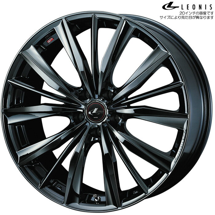WEDS レオニス VX BMC1 2本 [19X8.0J+48 5H 114.3 φ73] ウェッズ ホイール LEONIS VX ブラックメタルコートワン 39260
