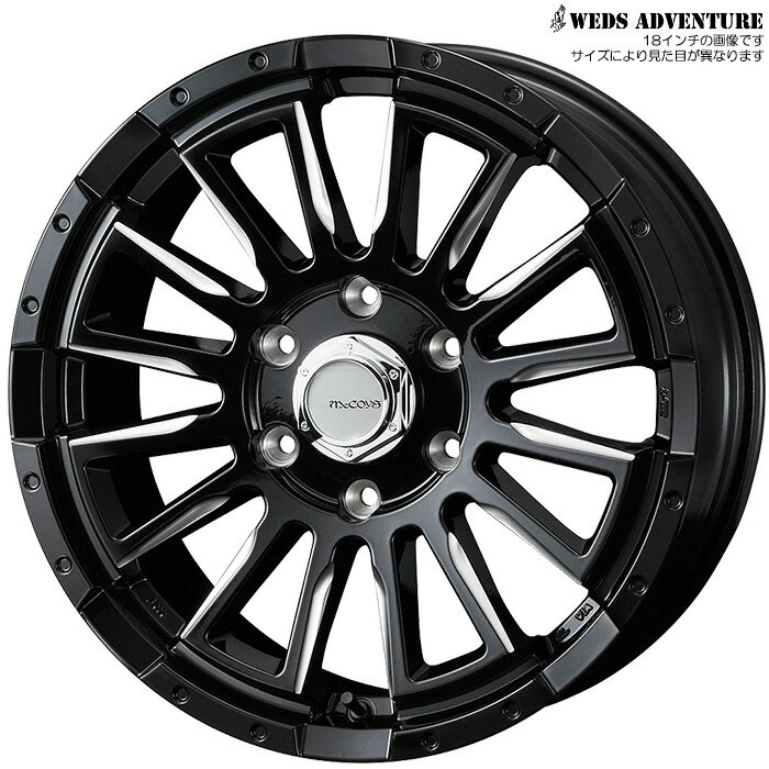WEDS マッコイズ RV-5 ブラック 4本 [16X5.5J+38 6H 139.7 ハイエース 200系用] ウェッズ ホイール McCOYS RV-5 ブラック 40983
