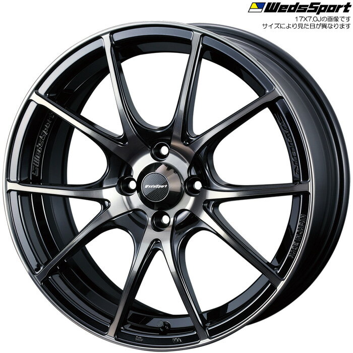 WedsSport SA-10R ZBB 4本 [17×7.0J+43 4H 100] ウェッズスポーツ ホイール SA10R ゼブラブラックブライト 72620