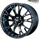 WedsSport SA-20R BLC2 4本 18×7.5J 45 5H 114.3 ウェッズスポーツ ホイール SA20R ブルーライトクローム2 72740