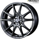 WedsSport SA-25R PSB 4本 [15×6.0J+38 4H 100] ウェッズスポーツ ホイール SA25R プラチナシルバーブラック 73686