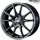 WedsSport SA-25R PSB 4本 17×7.0J 48 5H 114.3 ウェッズスポーツ ホイール SA25R プラチナシルバーブラック 73712