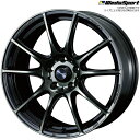 WedsSport SA-25R WBC 4本 16×7.0J 48 5H 100 ウェッズスポーツ ホイール4本 ウォースブラッククリアー 代引手数料無料 送料無料(沖縄 離島除)