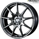 WedsSport SA-99R PSB 4本 17×7.5J 48 5H 100 ウェッズスポーツ ホイール SA99R プラチナシルバーブラック 73892