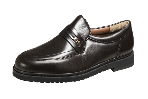 モーガンクイーンカジュアルシューズ408ブラウンUチップスリッポンMORGAN　QUINNシープ革使用紳士靴