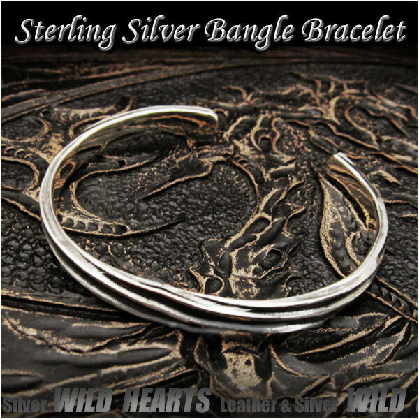 送料無料 メンズ バングル ブレスレット シルバー925 フリーサイズ Sterling Silver 925 Fashion Women Men's Twisted Bangle Bracelet CuffWILD HEARTS (ID sb3674r79)のサムネイル