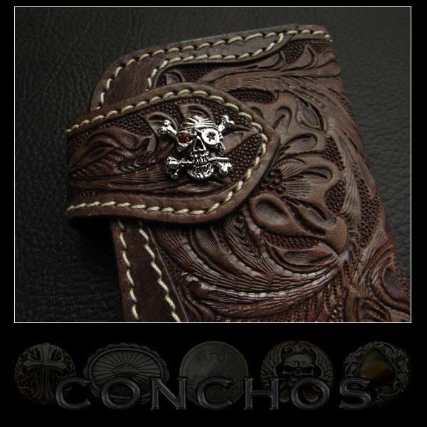 シルバーコンチョ スカル ドクロ パイレーツ シルバー925 Silver925 WILD HEARTS L...