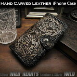 ̵ iPhone ޥۥ Ģ 쥶 ӥ ϥɥᥤ ɥ쥶 ޥͥå Genuine Leather Folder Protective Case Cover For iPhoneWILD HEARTS Leather&Silver (ID ip2578r101)