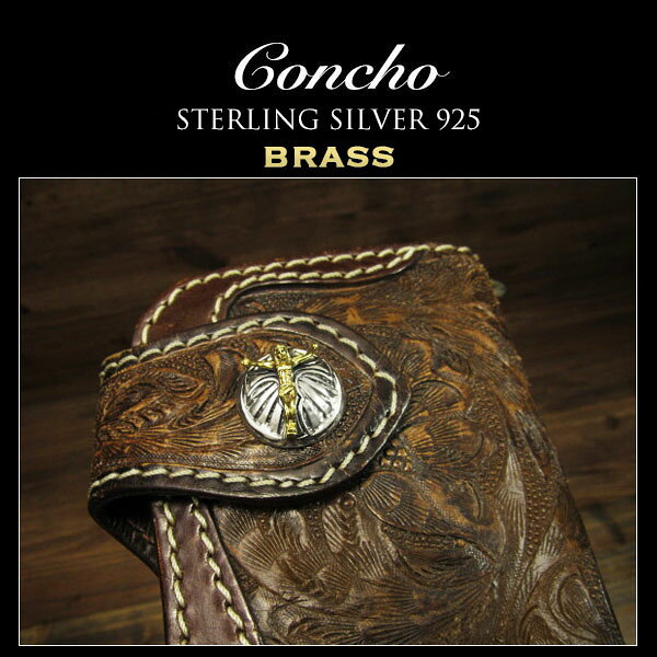 コンチョ シルバー925 イエス・キリスト クロス 十字架 Concho Cross Silver925&Br...
