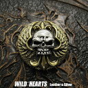 コンチョ シルバー925 真鍮 スカル/ドクロConcho Skull Angel Wings Sterling Silver 925&BrassWILD HE...