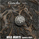 シルバーアクセサリー コンチョ シルバー925 Concho Sterling Silver 925 WILD HEARTS Leather&Silver (I...