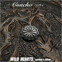 シルバーアクセサリー コンチョ シルバー925 Concho Sterling Silver 925 WILD HEARTS Leather&Silver (I...
