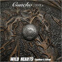 シルバーアクセサリー コンチョ シルバー925 Concho Sterling Silver 925 WILD HEARTS Leather&Silver (I...