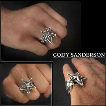 新品　コディ サンダーソン／Cody Sanderson　リング　16号　インディアンジュエリー　シルバー925　ナバホ族　ユニセックスCody Sanderson Small Star Ring Size US#8 Native American Indian Jewelry Sterling Silver Navajo (ID na3180r73)