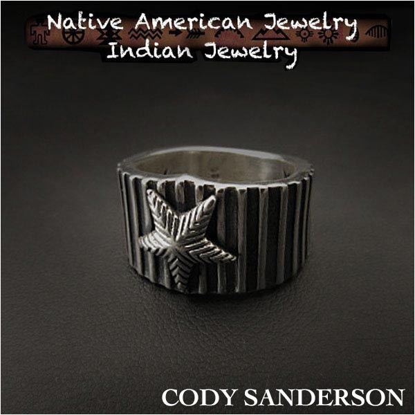新品 コディ サンダーソン／Cody Sanderson リング 16号インディアンジュエリー シルバー925 ナバホ族 ユニセックスCody Sanderson File Tapered Star Ring Size US#8 Native American Indian Jewelry Sterling Silver Navajo (ID na3183r73)