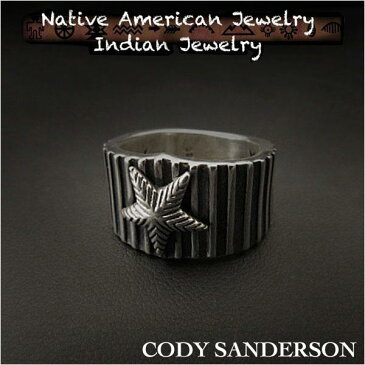 新品　コディ サンダーソン／Cody Sanderson　リング　16号　インディアンジュエリー　シルバー925　ナバホ族　ユニセックスCody Sanderson File Tapered Star Ring Size US#8 Native American Indian Jewelry Sterling Silver Navajo (ID na3183r73)