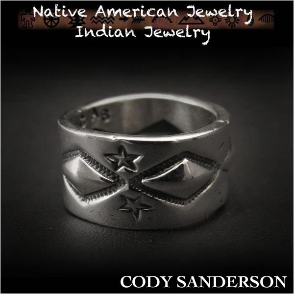 新品 コディ サンダーソン／Cody Sanderson リング 14号インディアンジュエリー シルバー925 ナバホ族 ユニセックスCody Sanderson Long Diamond Star Ring Size US#7 Native AmericanIndian Jewelry Sterling Silver Navajo(ID na3184r73)