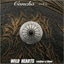メタルコンチョ ねじ式コンチョ レザークラフト 太陽モチーフ Metal Concho Onyx ワイルドハーツ WILD HEARTS Leather&Silver (ID cc2004)