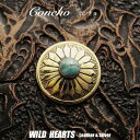 コンチョ 真鍮 ターコイズ ナバホ族 インディアン スタイル Native American Style Concho Brass TurquoiseWILD ...