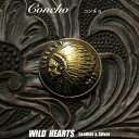コンチョ インディアン ネイティブアメリカン 真鍮 小Concho Brass Native Indian LibertyWILD HEARTS Leather...
