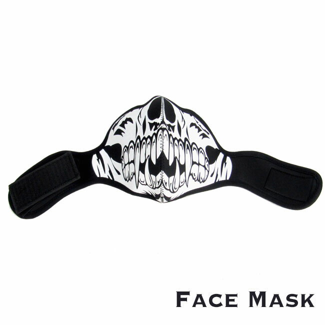 フェイスマスク スカル/ドクロ スキー/スノボ フェイスウォーマー Face Mask Skull Mask Winter Warmer Half Face Ma…