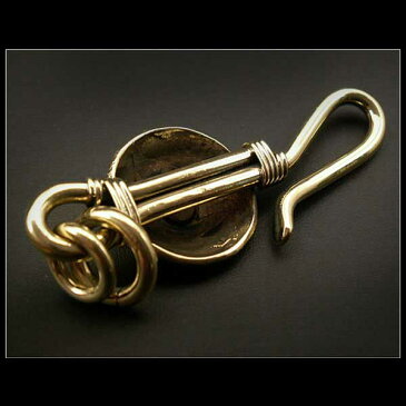真鍮製キーホルダー キーフック 釣り針フック 真鍮フック キーフック サンフェイス インディアンスタイル Brass key chain Key holder Sunface WILD HEARTS Leather&Silver(ID kh3038k11)