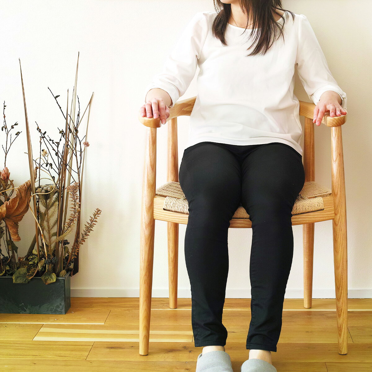 【お得な2脚セット】ウェグナー PP501 ザチェア The Chair(ザ チェア) ペーパーコード仕様 北欧 木製 デザイナーズ リプロダクト ダイニングチェア 椅子 北米産ホワイトアッシュ使用 送料無料 [3]