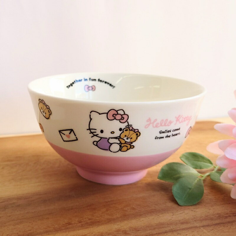 Rakuten - ハローキティ 茶碗 ふんわりピンク お茶わん サンリオ【ギフトラッピング 無料】