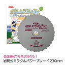 MIK 日光製作所 草刈機用チップソー 岩間式ミラクルパワーブレード 230mm×27P 低速運転にて効果的