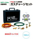 デンゲン HFC-134a用 簡易型 2バルブ式 ガスチャージセット CP-2VSFK