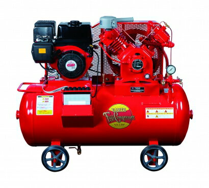 富士コンプレッサー 3.7kW SW-37N ESB 空冷二段圧縮エンジン搭載形コンプレッサ (単胴形) 自動アンロー..