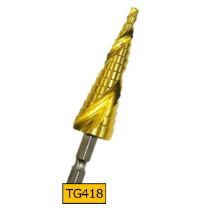Rakuten - ユニーズ TG418 スパイラル ステップドリル 竹ちゃんゴールド 4-18 コバルトハイス