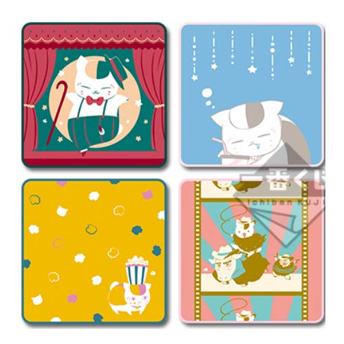 送料無料　一番くじ 夏目友人帳　あやかしキネマへようこそ　F賞 ハンドタオル　全4種　ニャンコ先生のサムネイル